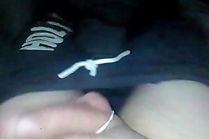 Uncut Teen In Sweatpants Plays With Hard Clit Amp Cums
