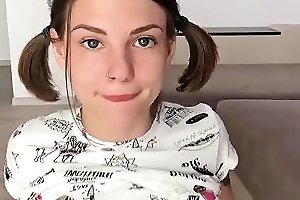 Ultra Cute Teen Pov Blowjob Deepthroat Dildo